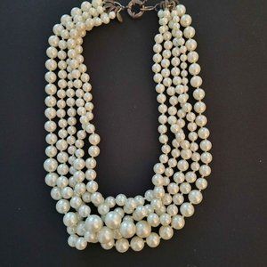 J Crew Multistrand Pearl Necklace